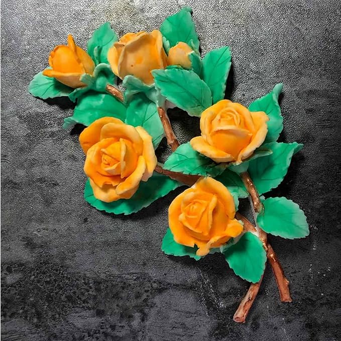 3D Flowers Silicone Fondant Molds Rose Cake Chocolate Moulds Dried Flower Jewelry Decorative Mould Resin Epoxy Clay Molds Pastry Baking Tools