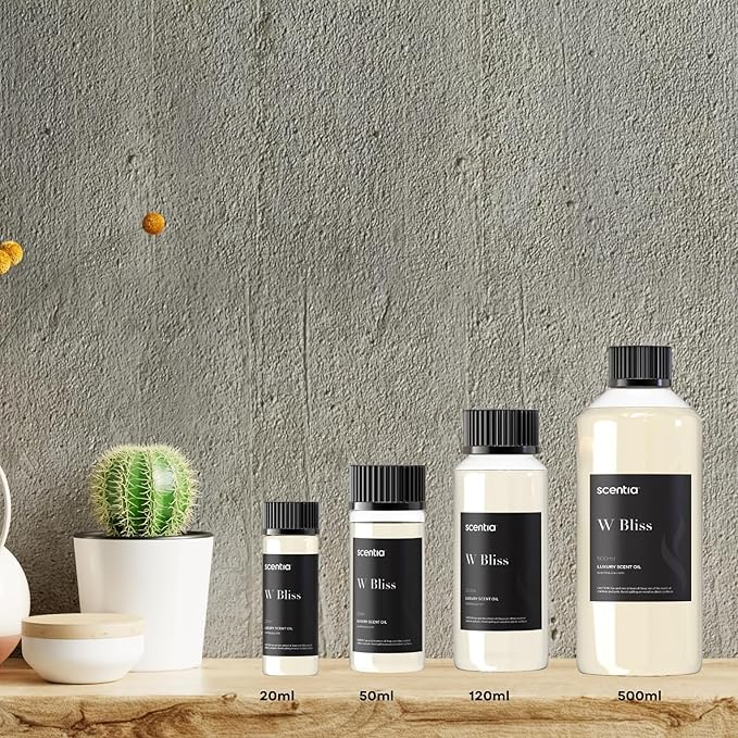 Scentia W Magic Hotel Diffuser Oil Inspired by 5-Star Hotel - 50 mL 1.69 fl oz - Fragrance Oil Blend Bergamot, Lemongrass & Jasmine for Aromatherapy Diffusers and Humidifiers