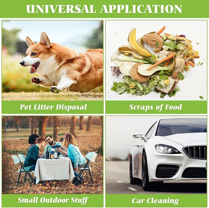 1.6 Gallon 220 Counts Strong Trash Bags Garbage Bags, Bathroom Trash Can Bin Liners, Small Plastic Bags for home office kitchen, Clear