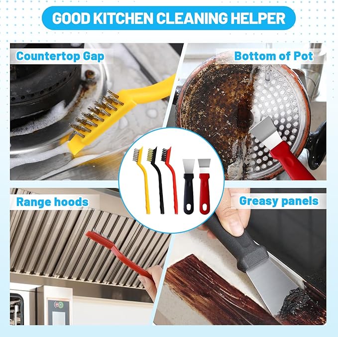 18Pcs Crevice Cleaning Brush Set, Hard Bristle Scrub Brushes Tools for Deep Cleaning Gap,Window Groove Cleaning Brush for Sliding Door, Sill, Tile Lines, Shutter, Corner, Sink, Teapot, Bottle (18 Pcs)