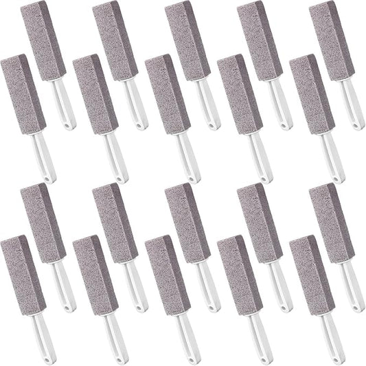 20 Pack Pumice Toilet Bowl Cleaner Pumice Stone with Long Handle Toilet Stone Cleaning Block for Bath Grout Pool Kitchen Tubs Showers