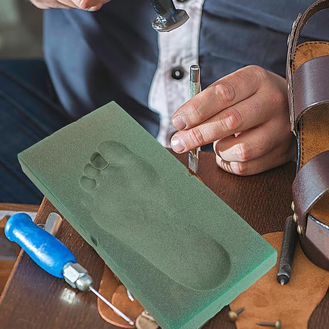 GLEAVI Box Foot Molding Box Foam Foot Mold Casting Kit Casting Kit DIY Print Foam Orthotic Shoe Inserts Insole Impression Carton 3D Bellows Manual