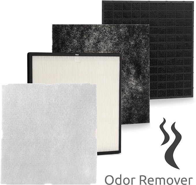 Rabbit Air, MinusA2 Air Purifiers for Home, Ultra Quiet HEPA Air Purifier - Wall Mountable Air Purifiers for Home Large Room, Allergies, Dust, Mold, Smoke & VOCs, (SPA-780N, Black, Odor Remover, WIFI)