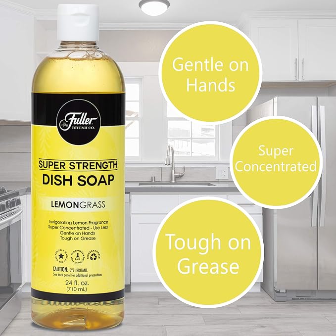 Fuller Brush Super Strength Dish Soap – Lemongrass Scent