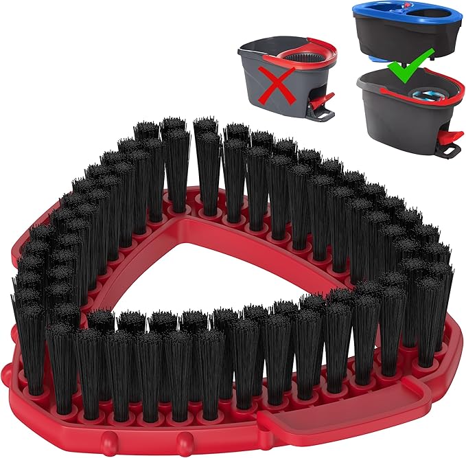 Scrubber Mop Head for O Cedar RinseClean Spin Mop 2 Tank System, Replace Head for OCedar Spin Mop Scrub Brush Head,