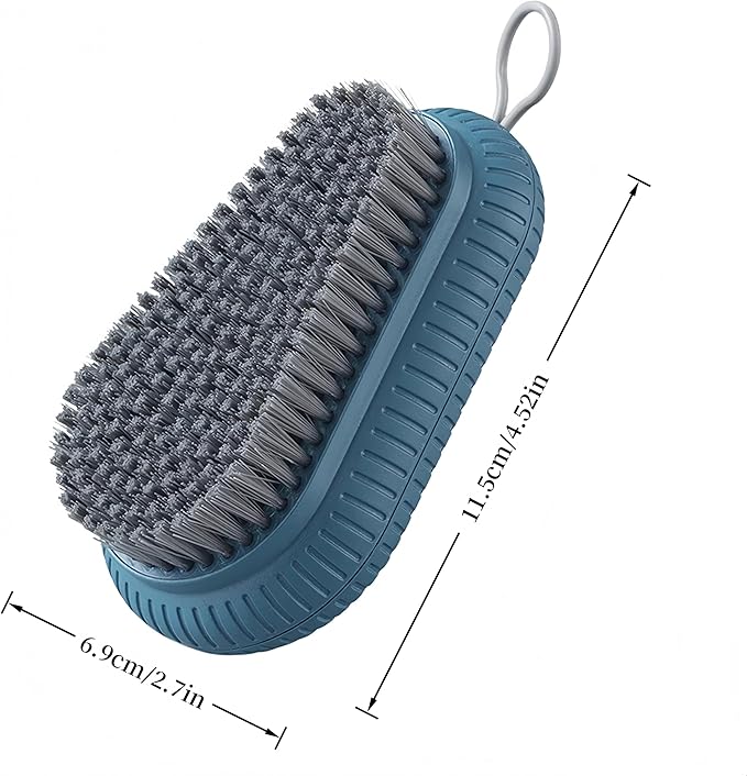 Laundry Brush,Scrub Brush,Easy to Grip Household Cleaning Brushes,Quality Soft Laundry Clothes Shoes Scrubbing Brush (Blue)