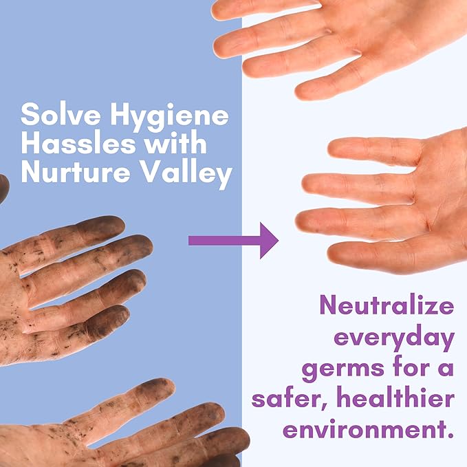 XL Individually Wrapped Nurture Antibacterial Body & Hand Wipes | Alcohol-Free Antiseptic Wet Disinfecting Towelettes for Germ Removal, Sanitizing Hands |Cleaning Cloths| Adults & Baby| Thick & Strong