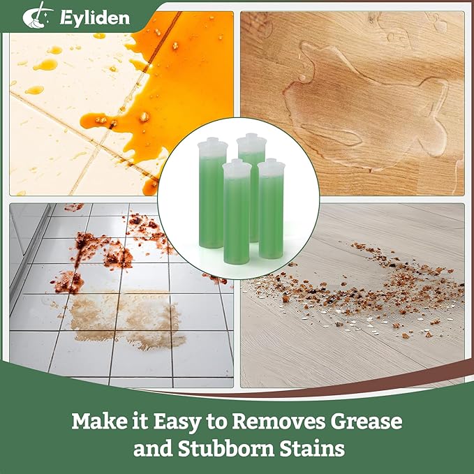 Eyliden Floor Spray Mop with Bio-Enzyme Cleaner Kit | Multi-Surface Cleaner Concentrate, Refillable Mops Safe for All Home, Office Floors Cleaning, 2 Washable Microfiber Pads