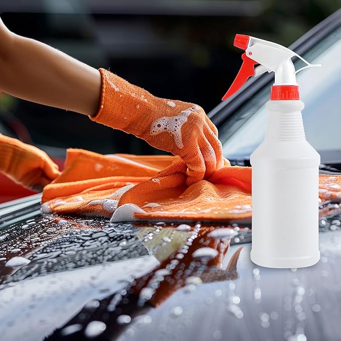 16 Oz Spray Bottle (12 Pack),Spray Bottles for Cleaning,Reusable Empty Refillable Solutions Plastic Bottle,Spray Bottle Bulk for Garden,Plants,Water,Kitchen and Commercial