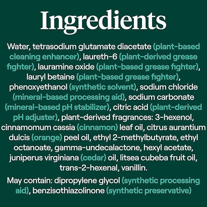 Seventh Generation Power+ Foaming Dish Spray Dishwashing soap Honey Crisp Apple Cuts Grease 16 oz
