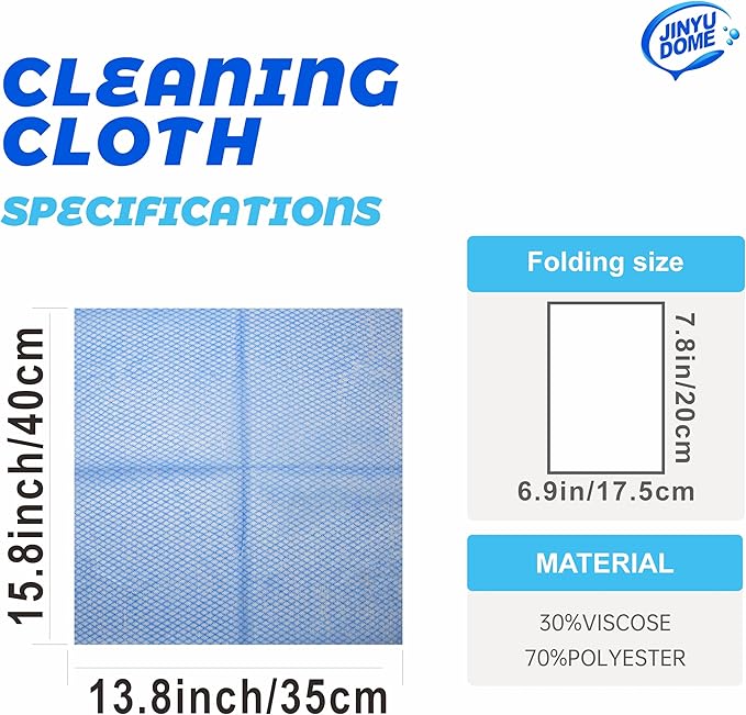 Disposable Kitchen Cleaning Cloths Dish Towels Dish Cloth Reusable Cloths for Kitchen, Bathroom, Household Cleaning (Blue 100 Pack)