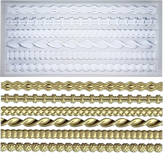 Trimming Ornaments Mold for Polyclay Air Dry Clay Plaster