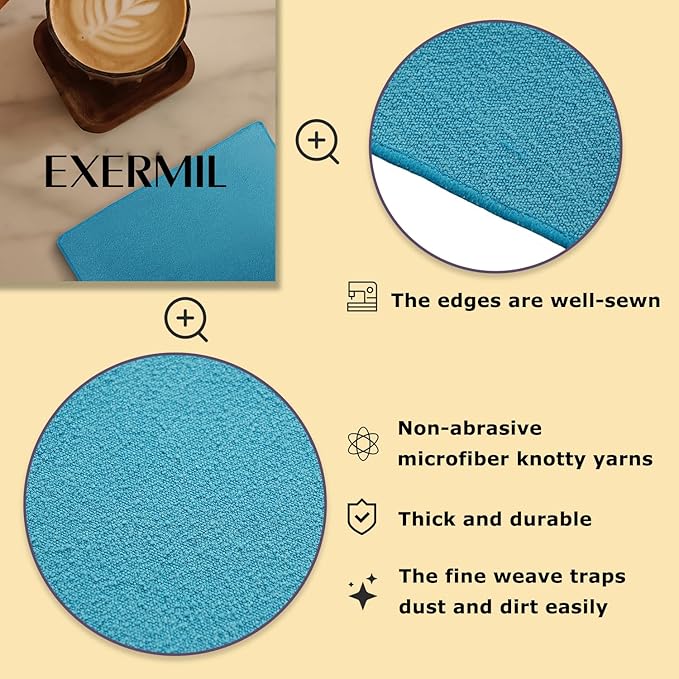 Microfiber Cleaning Cloths for House;Reusable Cleaning Towels Rags for Kitchen;Washable Lint Free,Streak Free,Non-Abrasive,Pack of 12;16"x12"