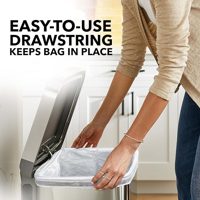 Glad ForceFlex Tall Kitchen Trash Bags, 13 Gallon, Gain Lavender, 40 Count (Package May Vary)