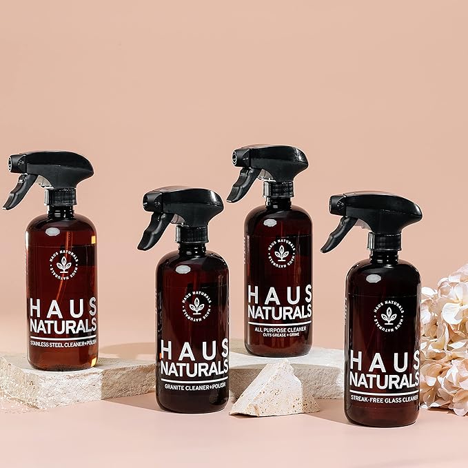 Daily Granite Countertop Cleaner And Polish Kit, Quartz Countertop Cleaner, Formulated To Work On All Natural Stones, Eco Friendly & Plant Based, Safe For Kids And Pets