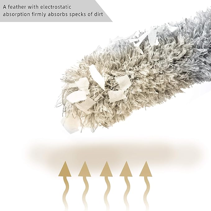 Microfiber Duster with Extension Pole,Washable Bendable Head Ceiling Fan Duster,15-100 inch Wet or Dry Dust Collect Telescoping Dusters for Cleaning Ceiling Fan,High Ceiling,Furniture