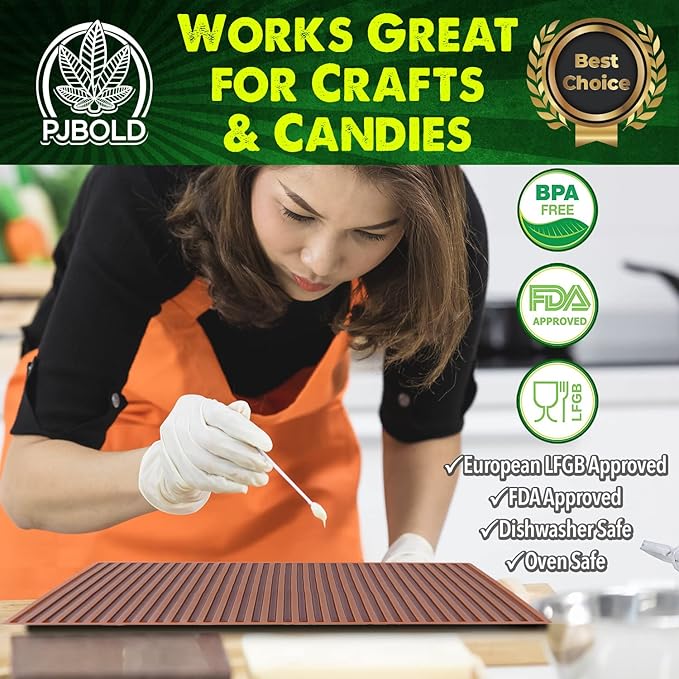 Gummy Candy Rope Mold - 1/3 Sheet Size