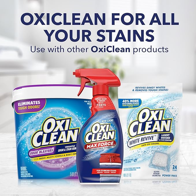 OxiClean Max Force Laundry Stain Remover Spray, 2 fl oz, 2PK