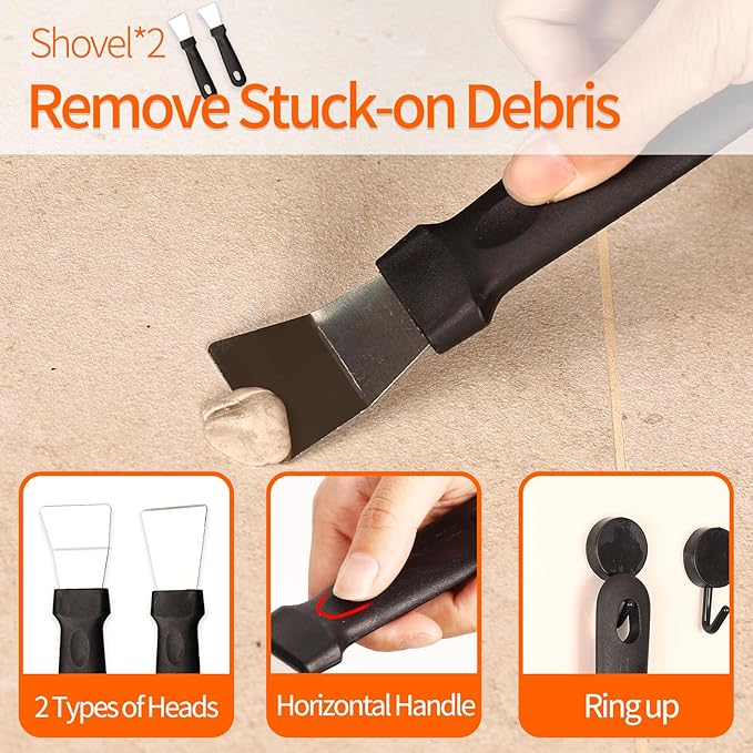 20 PCS Crevice Cleaning Brush Set - Multi-Purpose Hard Bristle Brushes for Deep Cleaning Kitchen, Bathroom, Grout, Sink, Cup, Blender, Corners, Tight Spaces