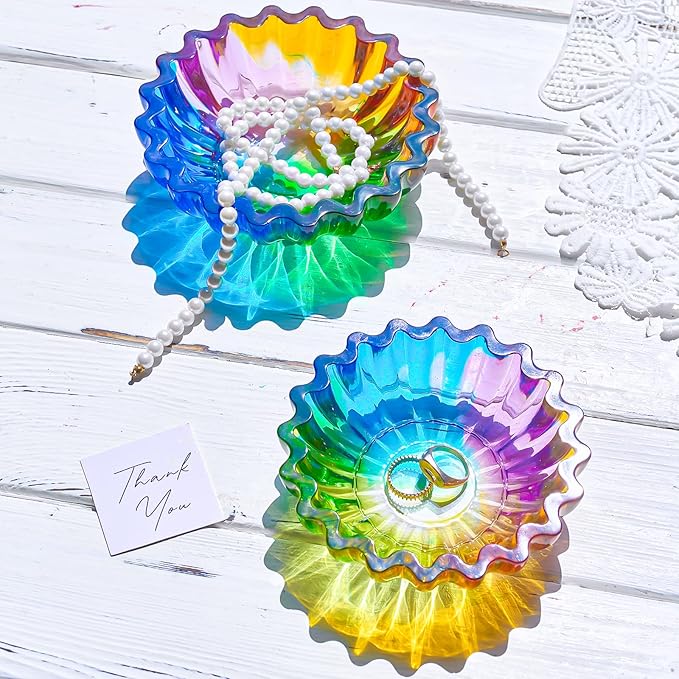 Resin Molds for Bowl 6 inches 5 inches Flower Tray Silicone Molds 2 Pack Epoxy Resin Casting Mold DIY Jewelry Dish Trinket Container Storage Plate Candle Tray Flowerpot Art Crafts Gifts Cement Mould