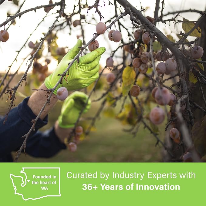 1st Choice 6 mil Orange and Green Nitrile Gloves, Disposable, Latex Free Raised Diamond Grip Mechanic Glove for Men and Women