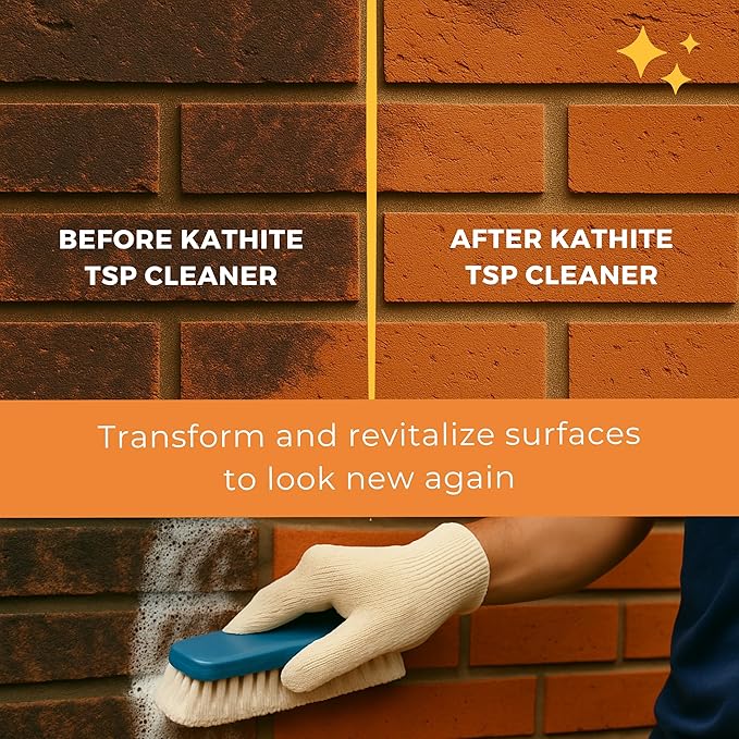 KABIN Kathite TSP Cleaner – Heavy-Duty Degreaser & Multi-Surface Prep – 2 lb Powder – Foaming Paint Prep Solution for Walls, Siding, Decks, Concrete & More – Fast-Dissolving – Made in Canada