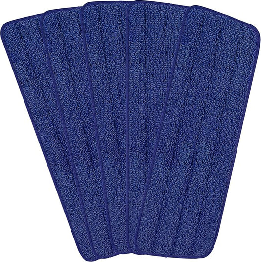 16.5 inch Reusable Mop Pads Microfiber Spray Mop Replacement Heads for Wet/Dry Mops Compatible with Bona Floor Care System (5 Pack)