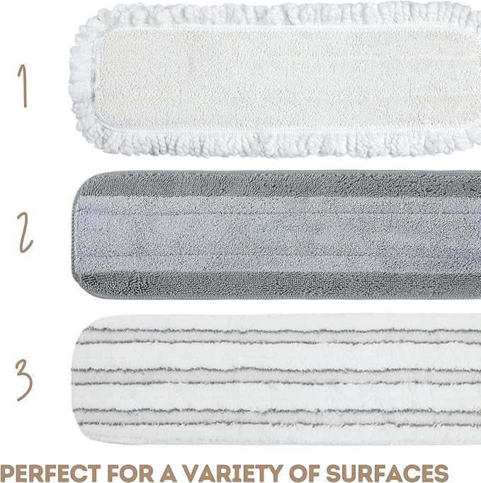 Quick Shine Ultimate Gold Spray Mop Kit | All-in-One 10 Piece Kit w/ Interchangeable Attachments | No Batteries Needed | Pro Cleaning System for All Floor Types | 2-in-1 Mop