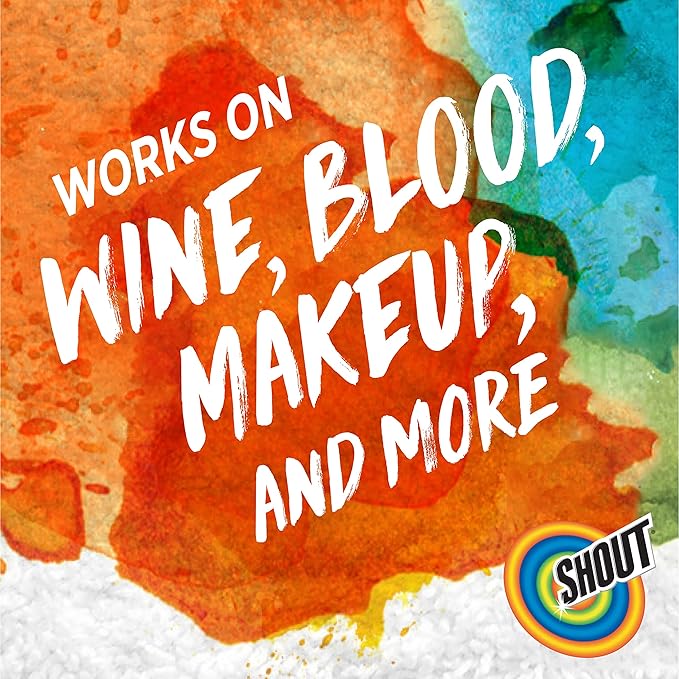 Shout Advanced Spray and Wash Laundry Stain Remover Gel, Best Shout Formula, 22 oz - Pack of 3