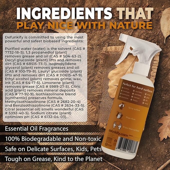 All Purpose Cleaner Spray, 16oz (2-Pack). 'Citrus' Essential Oil Multi-Surface Cleaner for Kitchen, Bathroom, Floor. 'ProvenSafe' Plant-Based Formula Concentrate Safe for Kids, Pets, Stone & Marble