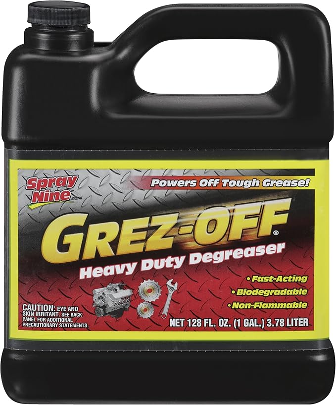 Spray Nine 22701-4PK Grez-Off Heavy Duty Degreaser, 1 Gallon (Pack of 4)