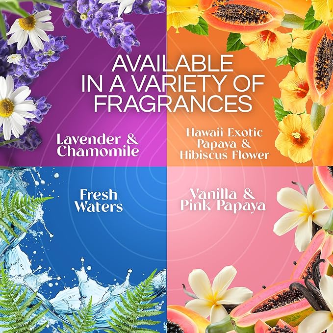 Air Wick Plug in Scented Oil Starter Kit, 2 Warmers + 6 Refills, Lavender & Chamomile, Eco Friendly, Essential Oils, Air Freshener