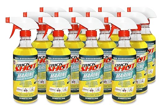 Marine Grade Lubricant, Solvent, & Penetrating Oil | 16 oz. Pump Spray Bottle | Non-Toxic, Non-Flammable, Zero - 12 Pack