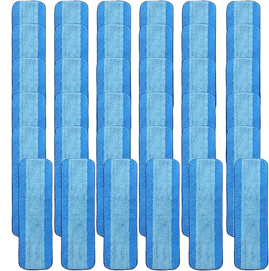 36 Pack Microfiber Cleaning Pads for Bona Mop, Reusable Microfiber Mop Pads for 18 Inch Mop, Hardwood Floor Replacement Cleaning Mop Pads, Machine Washes