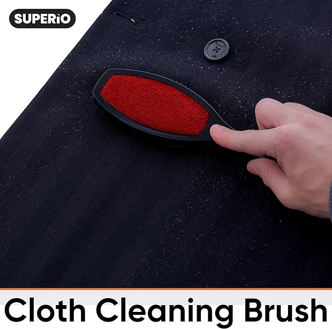 Superio Magic Suede Lint Brushes for Clothes Double Sided Lint Remover Clothes Brush Garment Brush, Portable Lint Remover for Pet Hair or Dust from Hats, Wool Suit, Suede Couch... 6