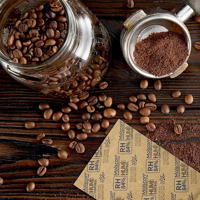 84% Two-Way Humidity Control Packs for Storing 1 lb – Size 60 – 10 Pack – Seasoning Packets Moisture Control Packets Individually Wrapped, Humidifier Packs for Season Wood Humidifier Boxes