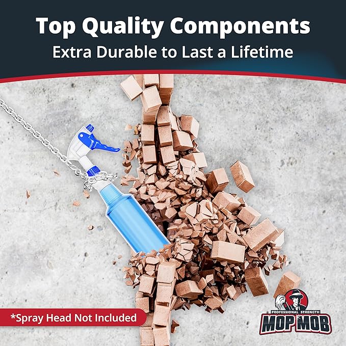 Pro Grade, BPA-Free 32oz Spray Bottle 3 Pack - Bottles ONLY. Spray Heads NOT Incl. Clear, 32 Oz Heavy Duty Plastic Bottles for Spraying Chemicals and Bleach. Best Home and Commercial Cleaning Supplies