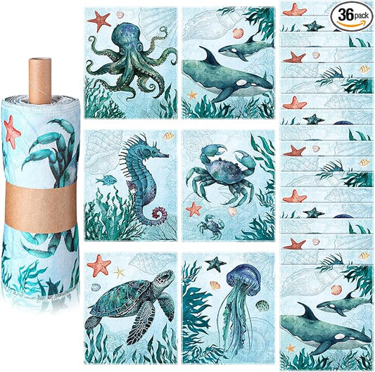 36 Pack Reusable Cleaning Cloths Washable Cotton Kitchen Towels for Home