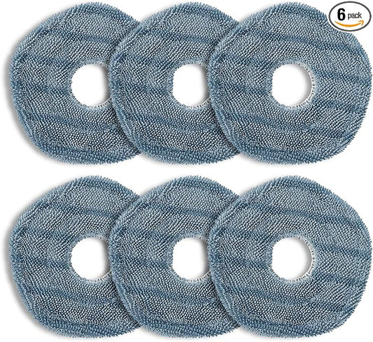 6 Pack eufy Mop Pads fit for eufy X10 Pro Omni Robot Vacuum Accessories,Replacement Parts Washing Mopping Pad Replacement Mop Pads