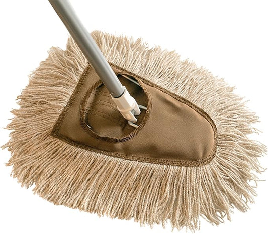 Stanley Home Products Washable Nylon Dry Mop - Removes Dust and Dirt from Surfaces and Hard to Reach Areas (Complete Mop)