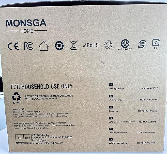 MONSGA Robot Vacuum and Mop Combo, 5000Pa Robotic Vacuum with 3.5L Self Emptying Station, Lidar Navigation Robot Vacuum Cleaner, 180mins Runtime, APP/Remote/Voice Control, for Hard Floors and Carpets