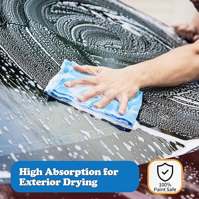 FIXSMITH Shop Towels, Pack of 150, Microfiber Cleaning Cloth Bulk, Microfiber Towels for Cars, Lint Free, Scratch-Free Cleaning Rags for Housekeeping, 11.5 x 11.5 inch