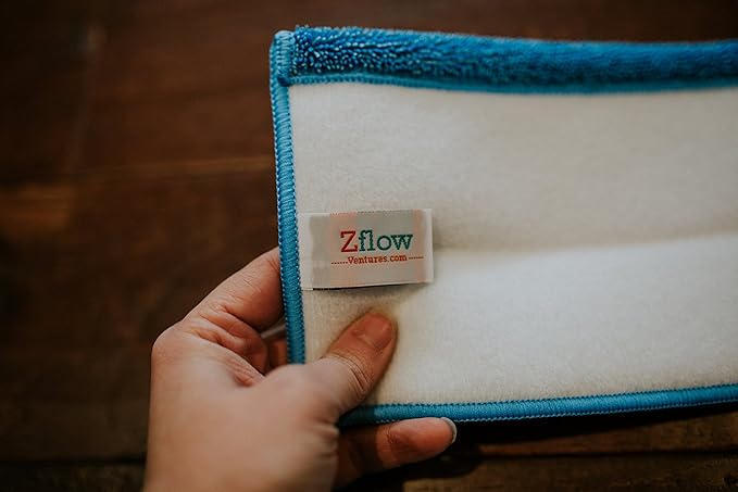 Zflow 18" Professional Microfiber Mop - Commercial Stainless Steel Handle with Microfiber Dust Pad + 3 Wet Pads