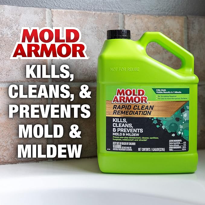 Mold Armor Rapid Clean Remediation, 1 Gallon; Kills, Cleans & Prevents Mold & Mildew