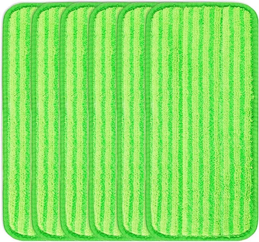 6 Pack Reusable Mop Pads for WetJet Wet Pads Refills for Wet Jet Spray Mop, Microfiber Mop Refill Pads Machine Washable Up to 100+ Wet Dry Cleaning for All Kinds of Floor Types