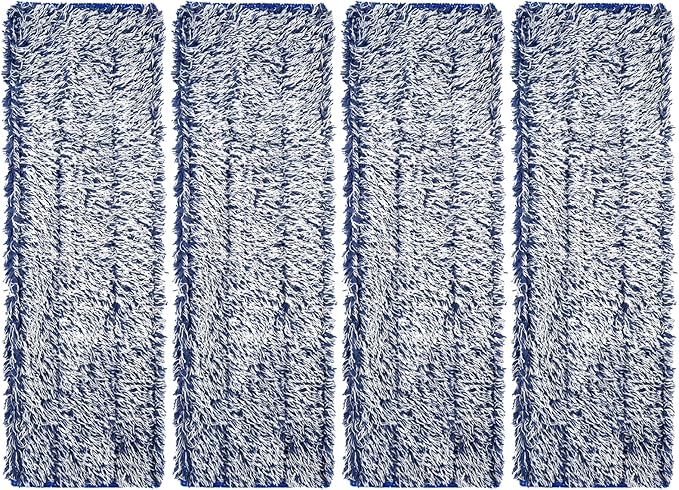 4 Pack Microfiber Dusting Pad for Bona Mops, Reusable Dust Pads for Multi-Surface Floors - Attracts and Removes Dust, Pet Hair and Dirt, Mop Pads Refill for Hard Surface Floors
