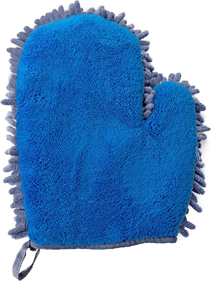 Fuller Brush Clean & Polish Microfiber Mitt - 2-in-1 Dual Purpose Cleaning Glove - For Appliances, Countertops, Cabinets, Furniture In Home, Business and Commercial