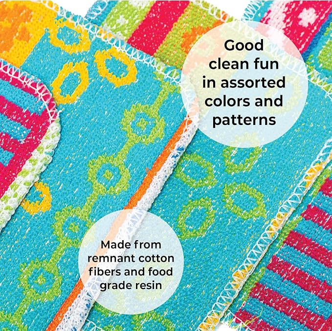 Skoy Scrub, 1-Piece Reusable, Non-Scratching Dish Scrubber for Kitchen and Household Cleaning, Planet-Friendly, Dishwasher Safe Soft Scrub, Monochromatic Colors