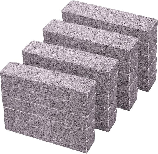 Norme 30 Pack Pumice Stones for Toilet Bowl Cleaning Scouring Pad Pumice Stick Cleaner for Cleaning Toilets, Bathtubs, Grills, Kitchen, Swimming Pools, Sinks, 5.9 x 1.4 x 0.9 Inch (Gray)