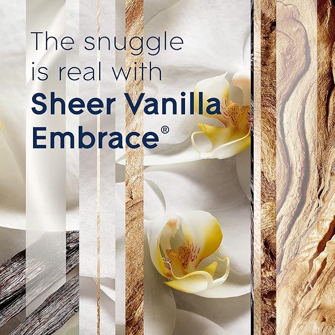 Glade PlugIns Refills Air Freshener, Scented and Essential Oils for Home and Bathroom, Sheer Vanilla Embrace, 3.35 Fl Oz, 5 Count